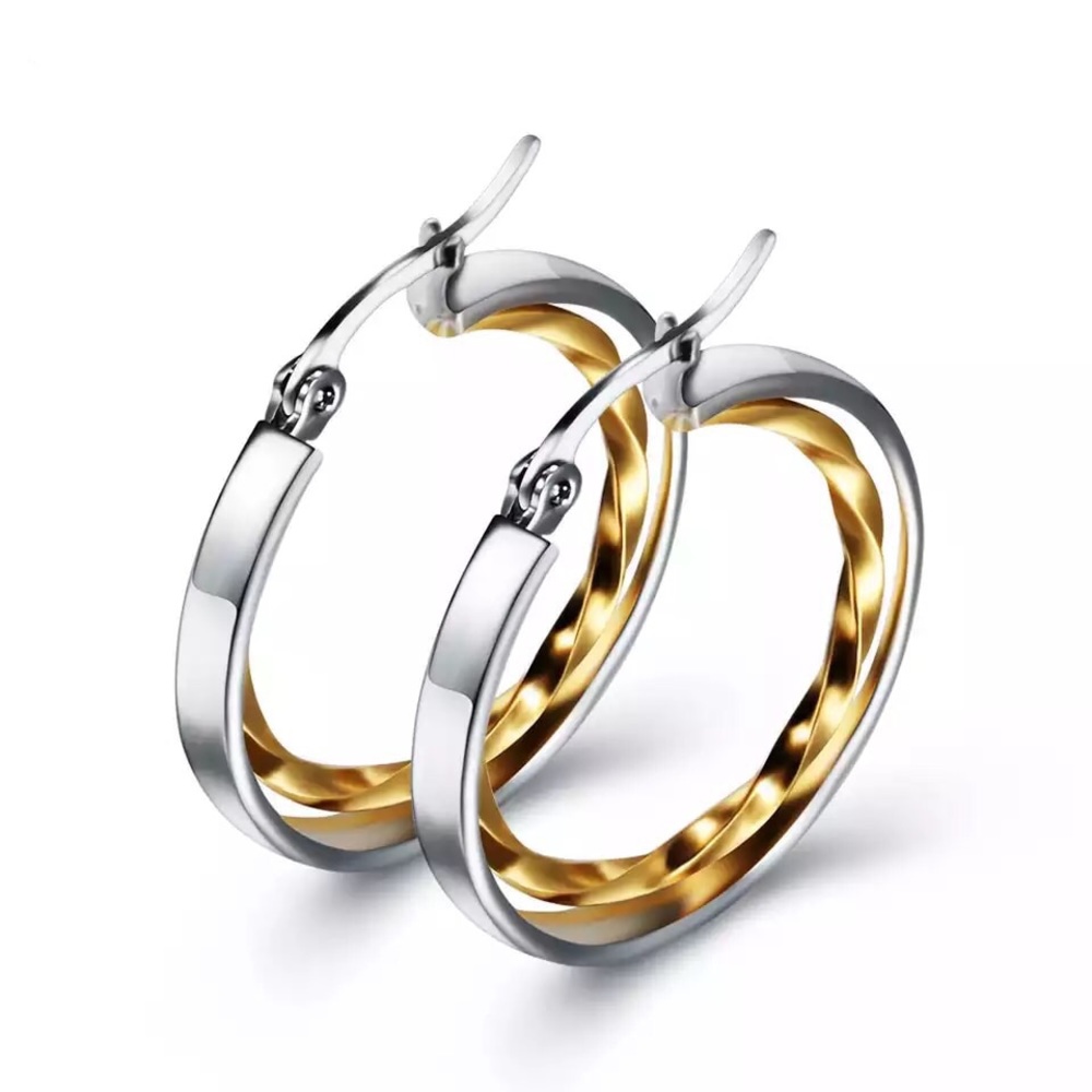 Gold & silver fashion earring for women